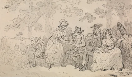 Laitières et gentilshommes dans le parc St. James